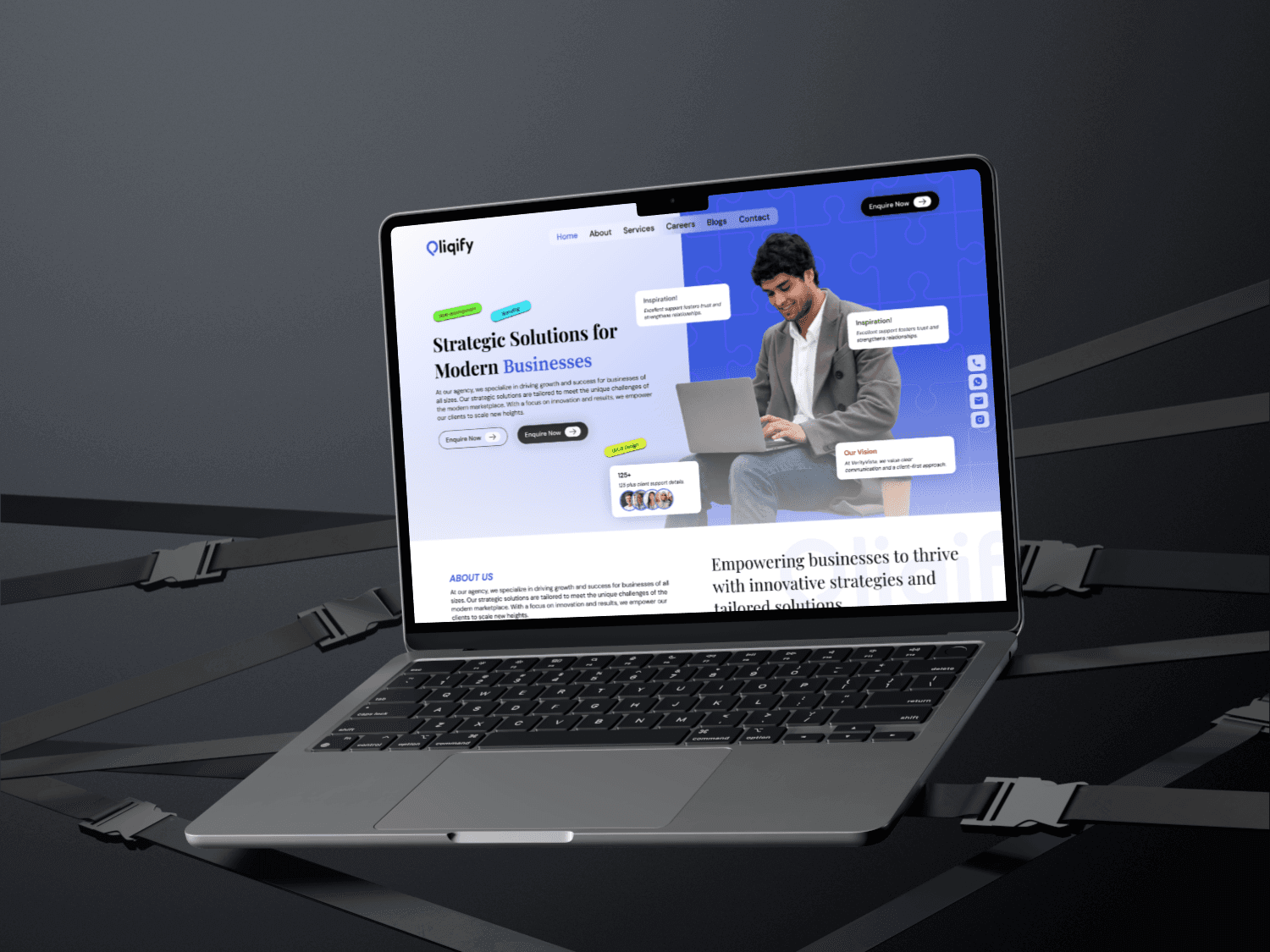 Qliqify website design